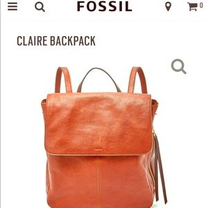 Fossil Claire backpack purse NWT